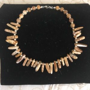 New Jasper/Silver Bead Necklace